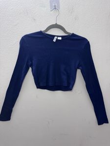 Blue Crop Top H&M