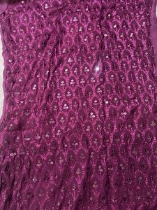 Embroidered Purple Tunic