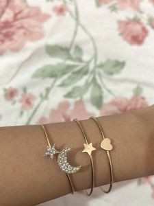 Gold Celestial Cuff Set