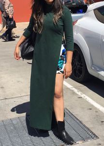 Green Midi Long Top