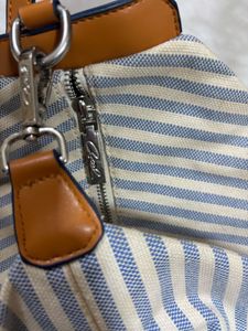 Imported Striped Backpack