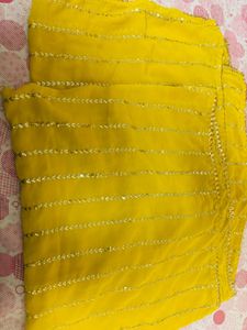 Yellow Sequin Ghara Suit