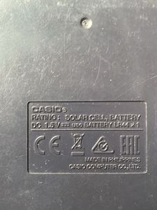 original CASIO calculator working