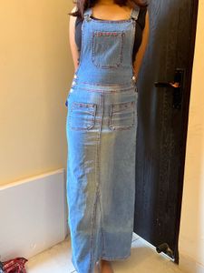 Y2K Denim Maxi Overalls