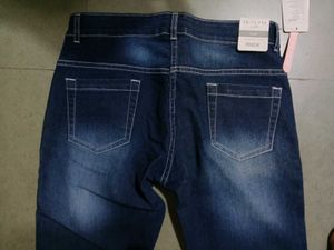 Dark Blue MEOW Jeans