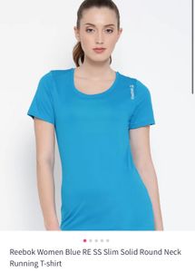 Reebok Blue Running Tee - Slim Fit