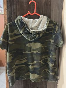 Kappa Camo Short Sleeve Hoodie
