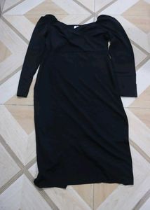 Elegant Black Midi Dress Never Used Totally New