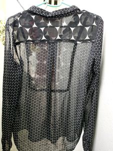 See Through Black Shirt