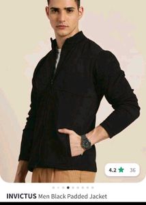 Invictus Padded Black Men&#39;s Jacket