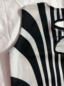 Black & White Striped Top