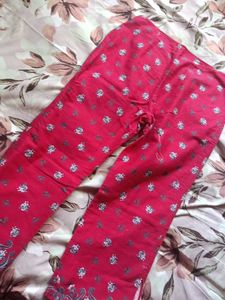 Trouser With Flower Print