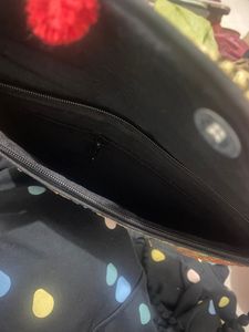 Embroidered Clutch, Medium Size.