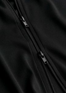 H&amp;M Black Collared zip-through top