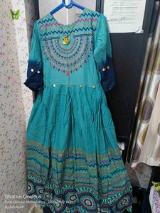 Long Cotton Designer Dress