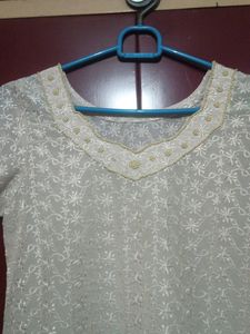 Kurti With Some Embroidery