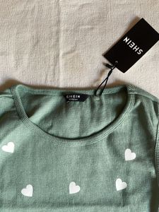 Cute Heart Print Tank Top 🩵
