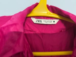Zara M Size Satin Wrapped Dress
