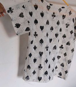Card ♦️♠️ Printed See Through Top