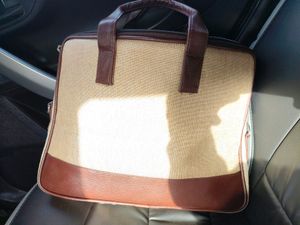 Jute And Leather Bag