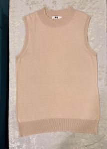 Beige Knit Vest