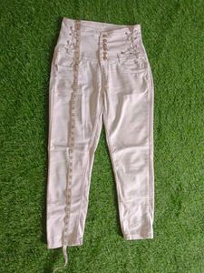 White High waist Jeans Women Trendy