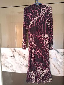 Tiger Printed Indo Wester Dress