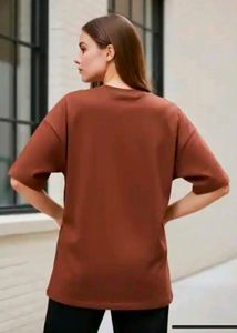 Drop-Shoulder Oversized Graphic Print T-Shirt