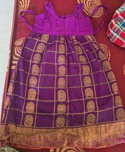 Purple & Gold Indian Dress