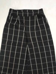 Black Women&#39;s Checked Plazzo