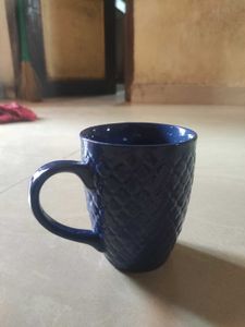 Textured Blue Coffee Mug