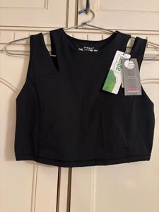 Enamor Black Sports Bra Crop Top