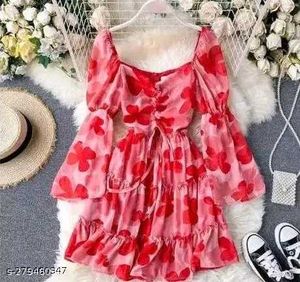 Floral Tiered Mini Dress