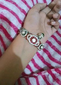 Elegant Bejeweled Bangle Bracelet
