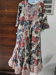 Pure Cotton Embroidery Kurti