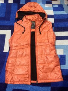 Orange Puffer Vest