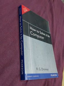 How to solve it by Computer by R.G.Dromey Pearson edition