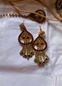 Rhinestone Necklace &amp; Earring Set