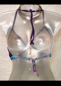 Purple Bikini Top chest size 34 to 36 inches