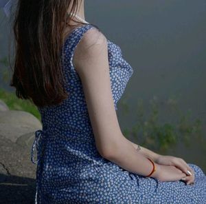 Blue Cowl Neck Floral Bodycon Korean Dress