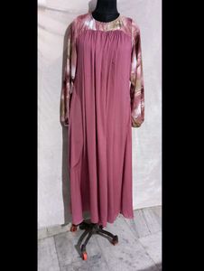 Beautiful Silk Crep Abaya Dress