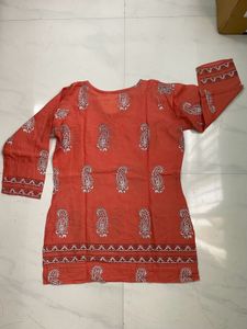 Short Kurti Block Print