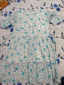 Floral Print Dress &amp; Pant Set