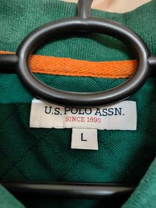 USPA Green Polo T-Shirt