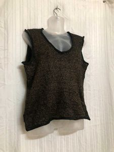 Dkny Jeans Black Sleeveless Top