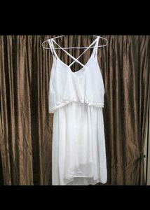 White Layered Sundress