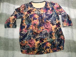 Stylish Printed Korean Top [C5]