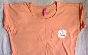 NEW Comfortable T-SHIRT in Shade Of peach
