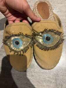 Evil Eye Espadrille Slides