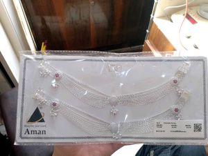 Pure Silver Payal Pair